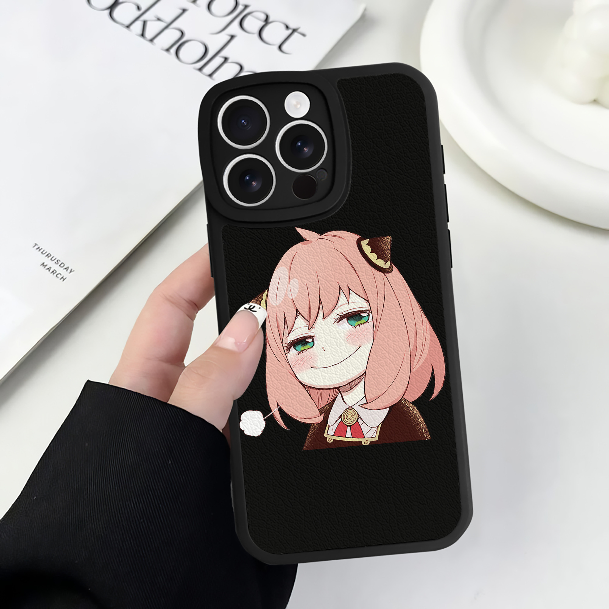 （画像用） SPY×FAMILY间谍家家酒 【iPhone 16シリーズ対応】シリコンスマホケース（レザー調） 材質：シリコン